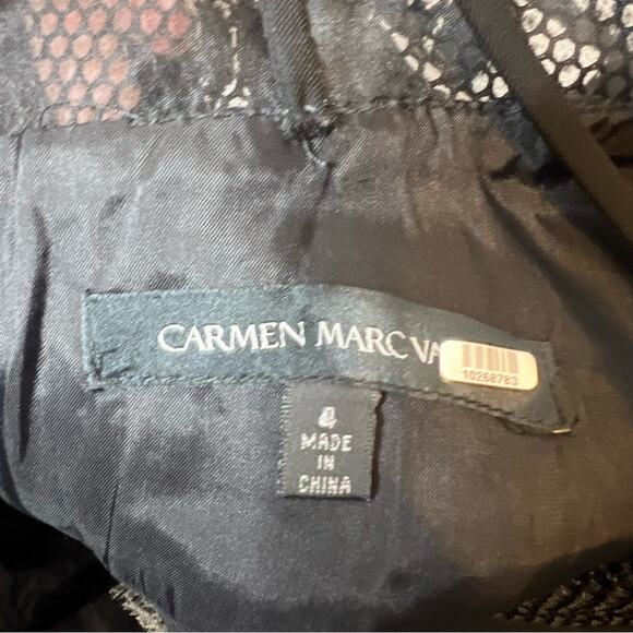 Carmen Marc Volvo abstract floral mini dress sz 4 - Picture 8 of 8